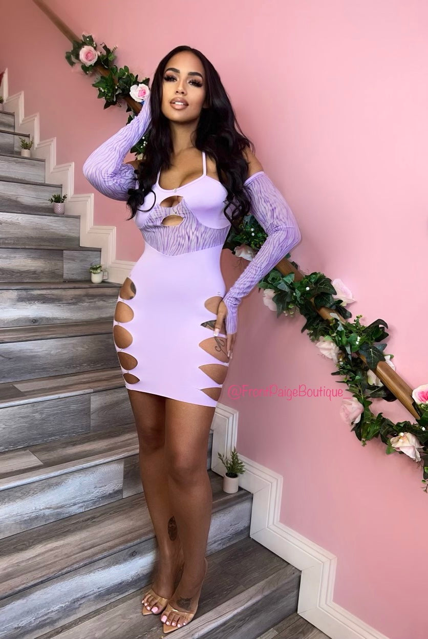 Lavender club sale dress